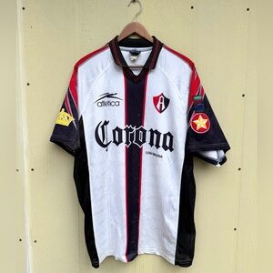 Vintage 90s Atlas FC Liga MX Corona Estrella Atletica Soccer Jersey Size XL Mens